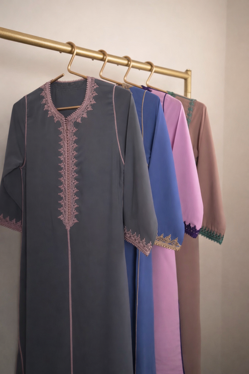 COMFI Elegant Moroccan Jalabiya – Handmade Luxury Modest Wear